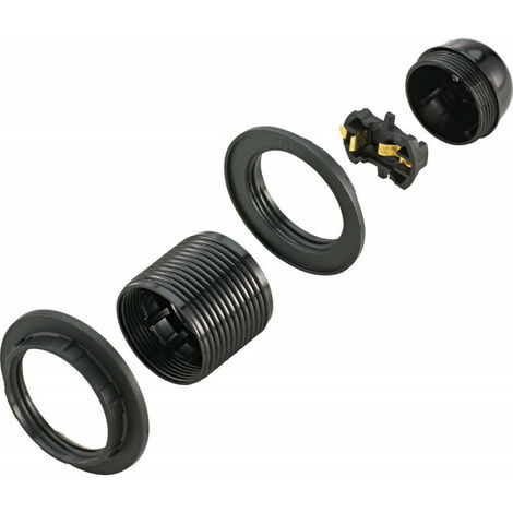 Material aislante negro de la lámpara E27 MAX.60W