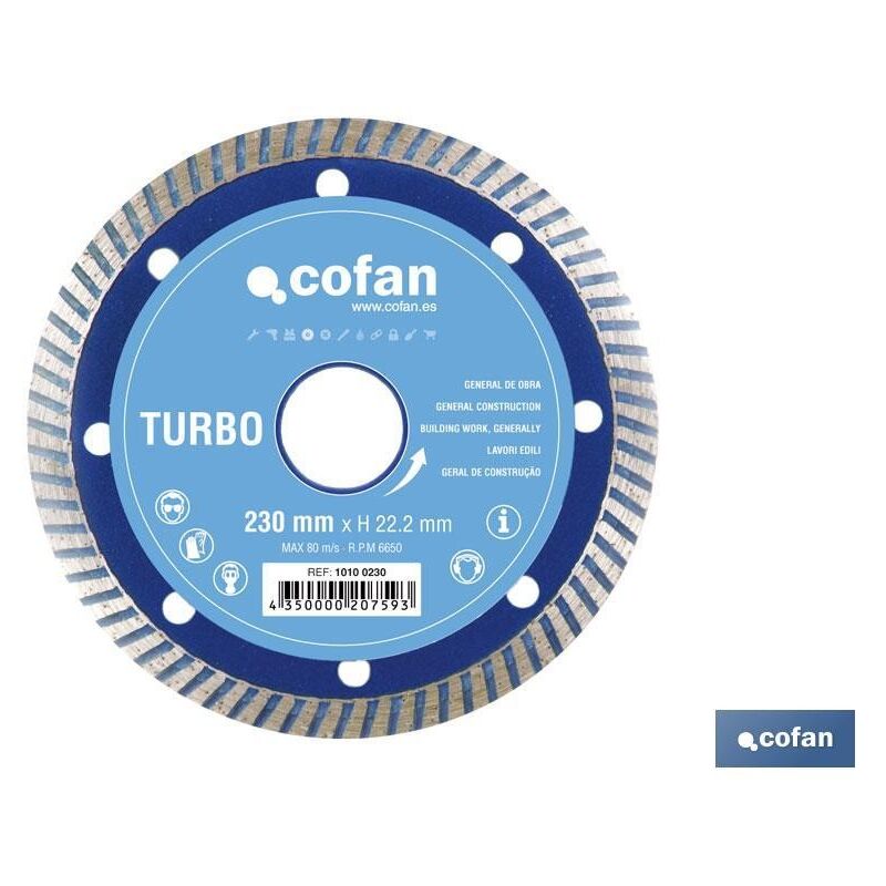 

Disco diamante turbo basico 230 mm