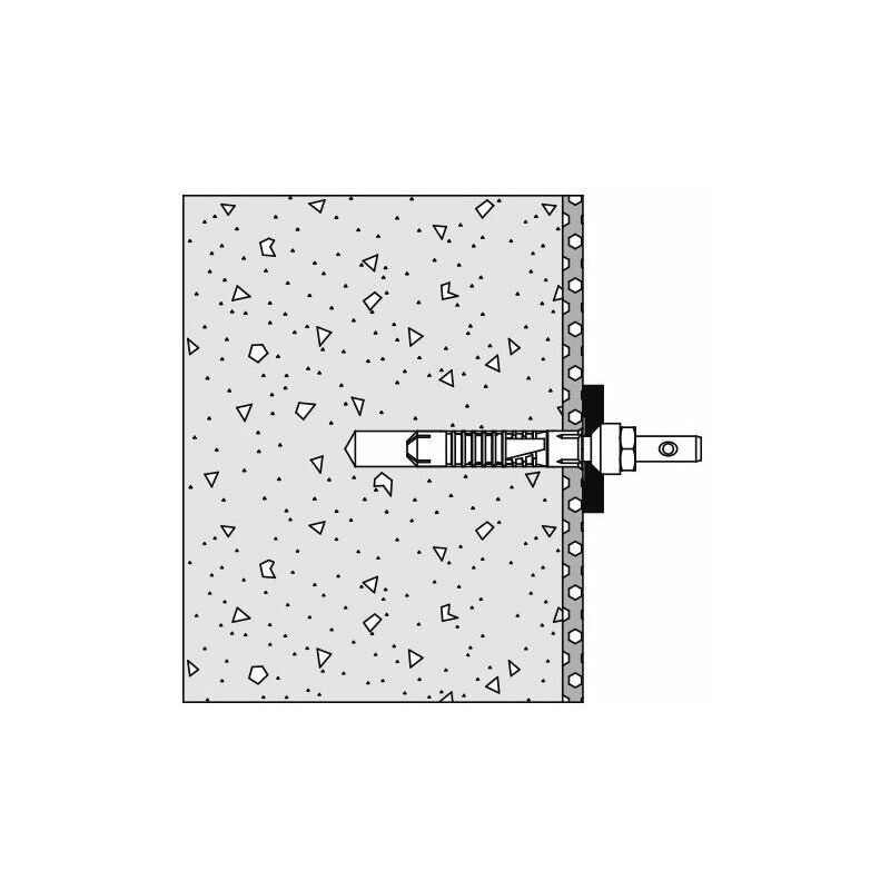 

Material de fijación 801/805 Soporte trasero Hormigón (C20 / C25)