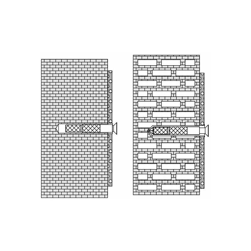 

Material de fijación 950 para Soporte trasero para bloques huecos