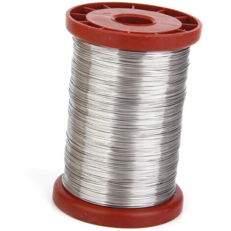 Material para marcos de colmena, equipo de apicultura, alambre de acero inoxidable, alambre de acero inoxidable para exteriores de 0,5 mm para marcos de colmena, 500 g