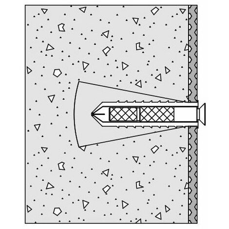 Materiale di fissaggio 950 Supporto a parete / maniglia pieghevole per cemento cellulare (P2)