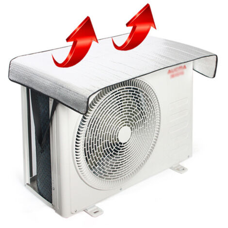 Matériau de la housse pour unité extérieure de climatiseur : imperméable, feuille d’aluminium imperméable, housse de climatiseur, pare-soleil.