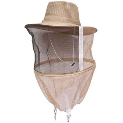 Matériel d'apiculture,Chapeau d'apiculture avec voile chapeau anti-moustique tête d'apiculteur masque facial machine à chapeau