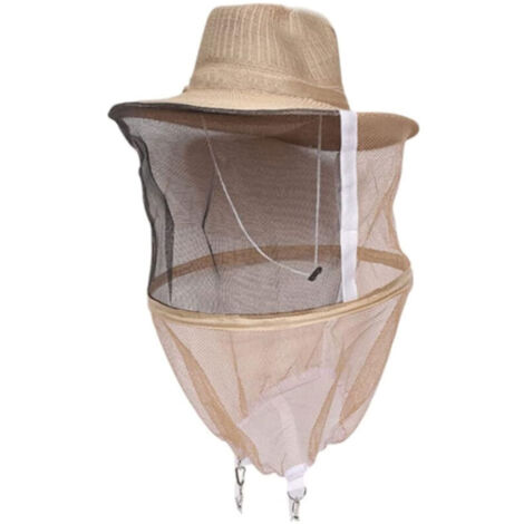 Matériel d'apiculture,Chapeau d'apiculture avec voile chapeau anti-moustique tête d'apiculteur masque facial machine à chapeau