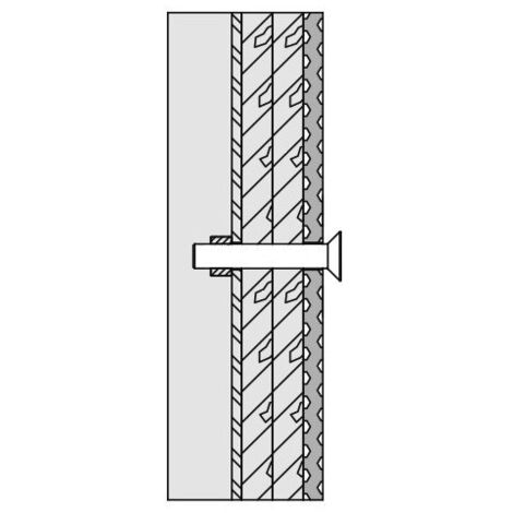 Matériel de fixation 801/805 Siège rabattable Mur léger integr. Stahlpl.