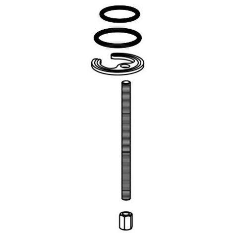 Matériel de fixation pour mitigeur de lavabo AQ 800/80 HEWI