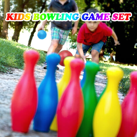 Matériel de sport Ensemble de jouets de bowling pour enfants Jeux de bowling intérieurs et extérieurs Idéal pour les garçons filles - Multicolore