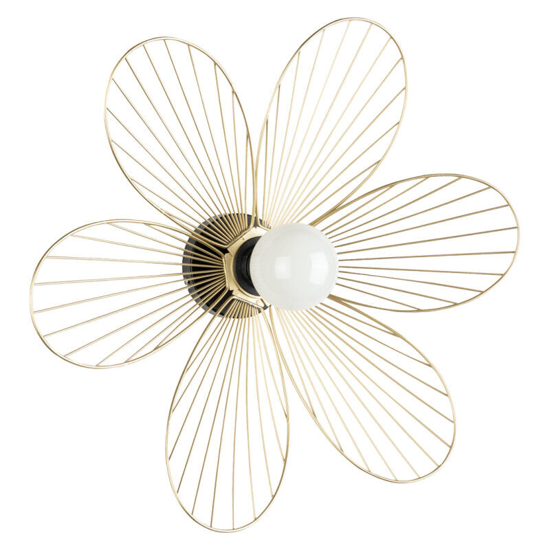 Mathias Luminaires - Mathias - Applique flora en métal Or, compatbile culot E27, 25W - apfloral