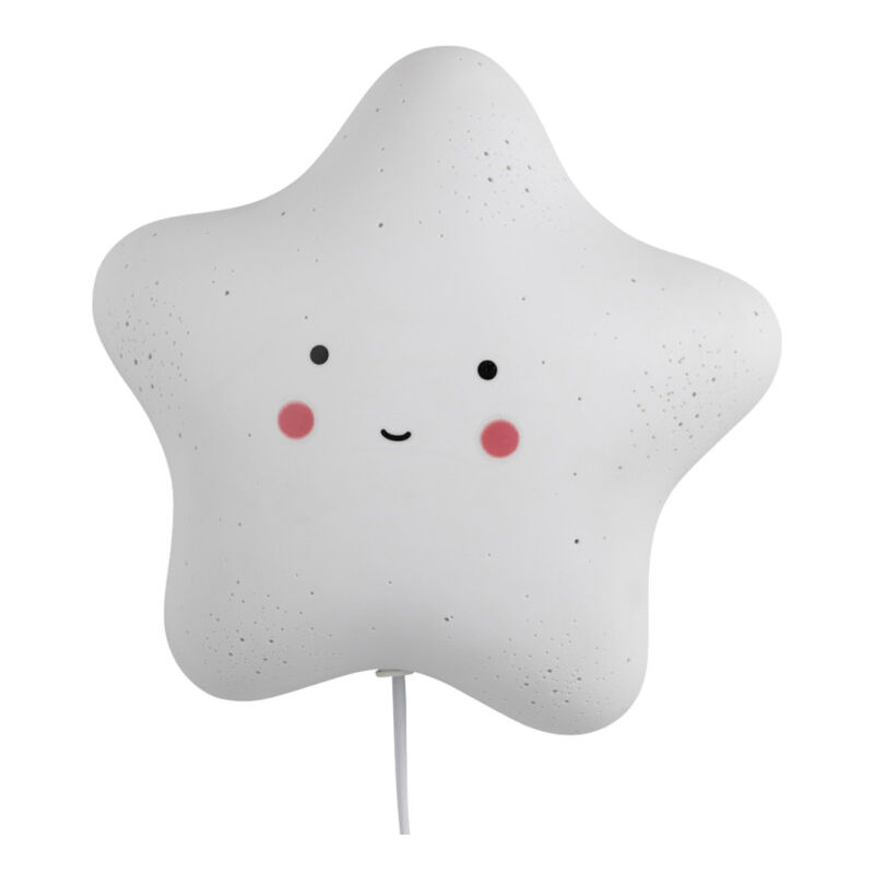 Mathias Luminaires - Mathias - Applique starry en céramique Blanc, compatible culot E14, 25W - apstarry