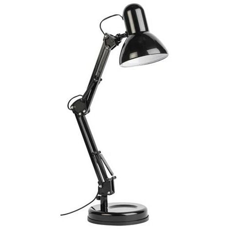Lampe de bureau HOBBY articulée style architecte – noire – E27