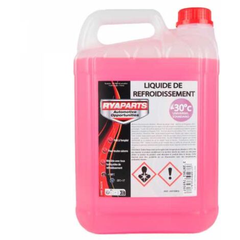 Matijardin – Liquide de refroidissement universel rose 5 litres – Antigel -30°C – Inhibiteur de corrosion – Type 2 norme NF R 15601