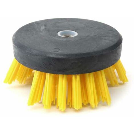 Matijardin – Tête de débroussailleuse nylon Rilsan 160mm – Compatible débroussailleuses 20/25,4mm – Haute résistance pour béton et pavés – Couleur jaune