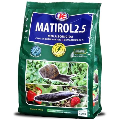 Matirol 2,5 Molusquicida Granulado Anti Limacos, Control de
