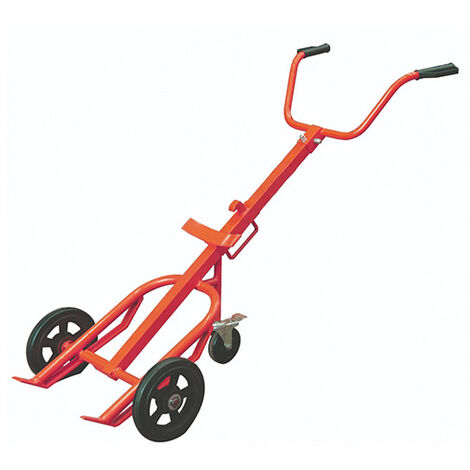 Matisère – Diable porte-fûts 210 litres – Charge max 400 kg – 3 roues dont 1 pivotante – Structure mécanosoudée acier – 300774