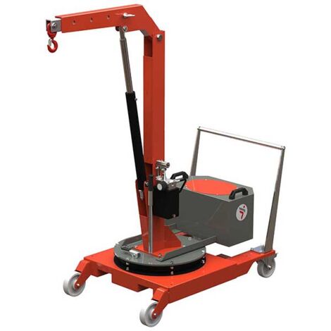 Matisère – Grue d'atelier porte à faux 1270 mm – Charge max 500 kg – Mât rotatif 360° – Élévation manuelle – Pour espaces confinés - SCP05M