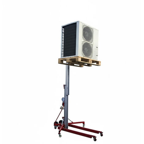 Matisère – Monte charge 350kg – Hauteur max 3500mm – Treuil à frein automatique – Mât télescopique en aluminium – Passage de portes – 300752