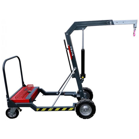 Matisère – Potence de levage mobile 450kg – Levée max 2700 mm – Portée 1000 mm – Roues tout terrain – Pour chantiers et ateliers – 300824