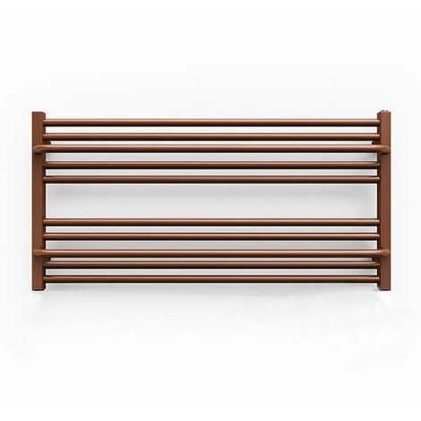 Matisère – Sèche-serviette eau chaude 300mm de haut – 1000mm de large – 290 Watt – Raccordement central 50mm – Compatible tuyauteries cuivre et PER - 1000ZX8004