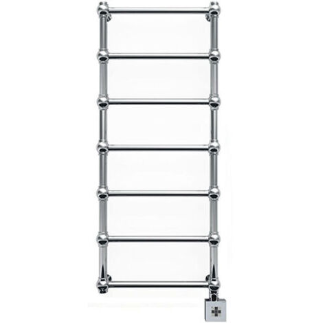 Matisère – Sèche-serviette électrique chromé 800x504mm – 100 Watts – Résistance et thermostat SKT 2 – Raccordement électrique à droite – RET800504E8CRO