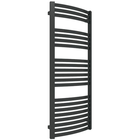 Matisère – Sèche-serviette mixte noir 1220mm x 500mm – 582 Watt – Raccordement électrique classe II – Indice d'étanchéité IP x5 - 500Z8N