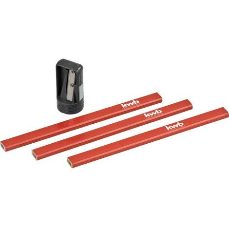 Matita da carpentiere kwb 939290 forma quadrata con temperino