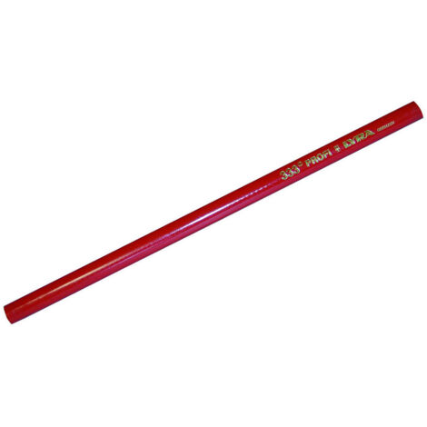 Matita da falegname e muratore rossa (333) mm.300 - 10 pz