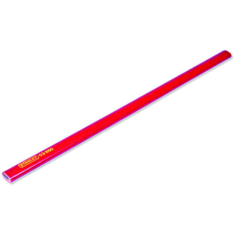 Matita da falegname e muratore rossa mm.176 - (1-03-850) - 12 pz