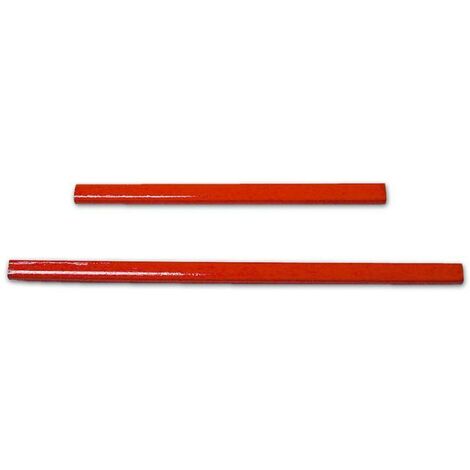 Matita Rossa per Falegnami e Muratori 180 mm Maurer 10 pezzi