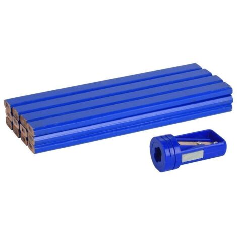 Matite da carpentiere e temperamatite, 13 pezzi 175 mm
