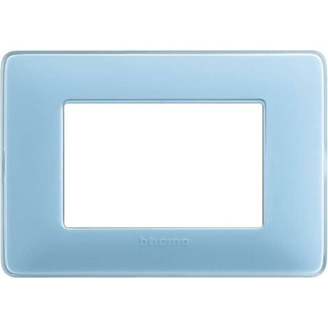 B-TICINO SPA matix - placca 3 posti colors turchese - BTICINO AM4803CAR