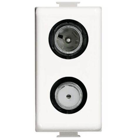 Matix presa tv-sat direct 1 white color module am5214d