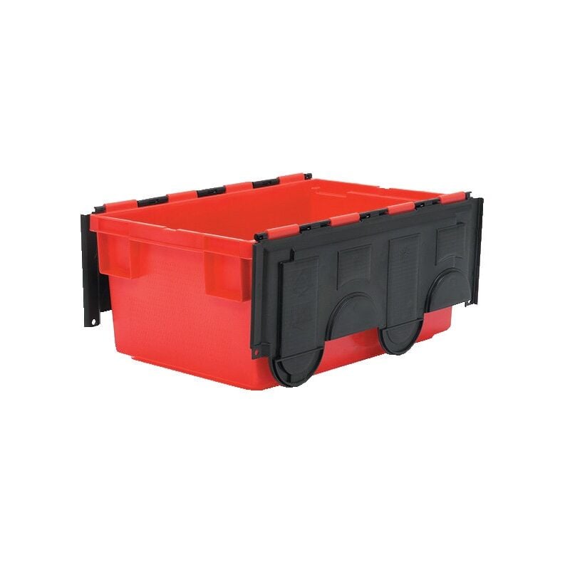 Matlock - 49.5L hd Euro Nesting Bin Red/Black comes with Lid