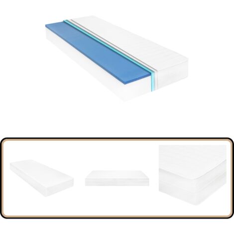 Matratze 100 x 200 cm Viskoelastischer Memory-Schaum 18 cm - Matratze - Schaummatratze - Memory Foam Matratze - Viscoelastische Matratze - Orthopädische Matratze