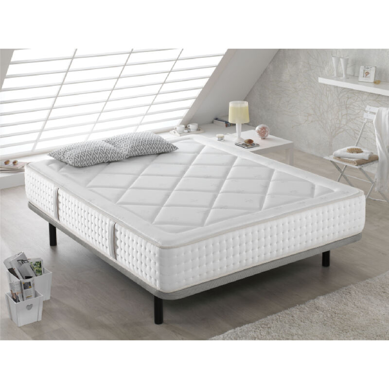 Matratze 105x190 SEVILLA - H4 - Hohe 31 cm Mittlere Festigkeit Feder mit Perimetral-Verstarkungen DORMALIT