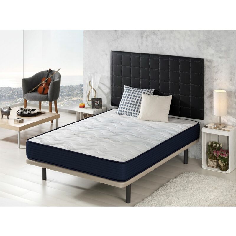Matratze 140x190 AIR LATEX - Hohe 18 CM -H2 -Schaum und Blau Latex-Lendengegendstutze - Jugend DORMALIT
