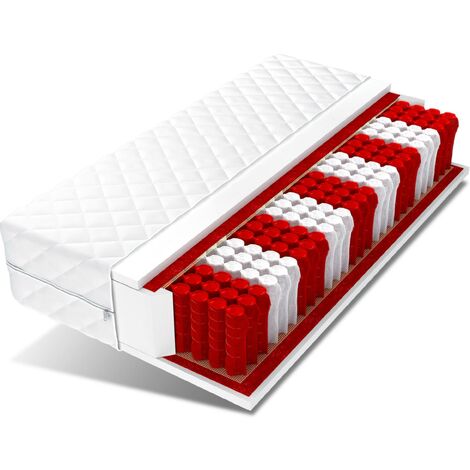 Matratze 140x200 MEDIC MAX 23 cm H3 MULTIPOCKET 7 Zonen Taschenfederkern