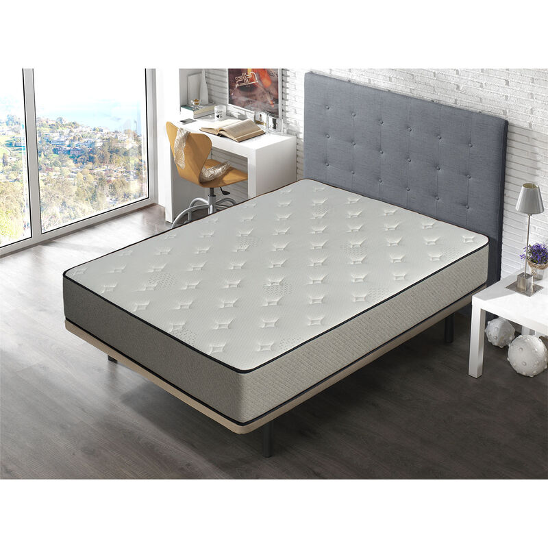 Matratze 135X190 TITANIUM - H3 - Hohe 25 CM - Ergonomische und mittelfeste Taschenfederkerne DORMALIT