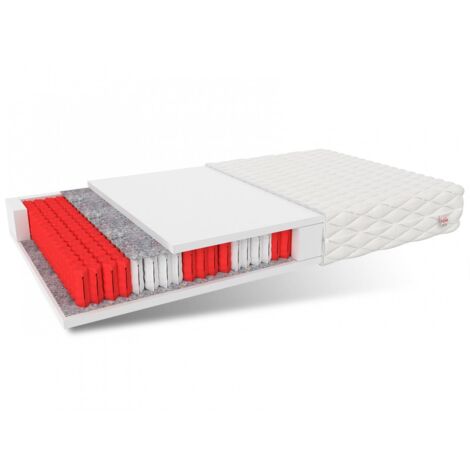 Matratze 160x200 Multipocket Taschenfederkern POTENZA 7 Zonen H4 17 cm Polyurethanschaum Jersey