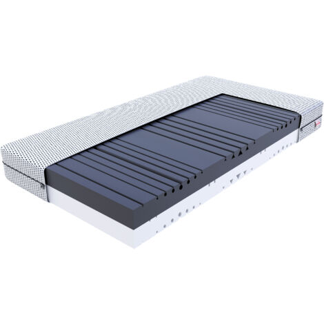 Matratze 80x200 7 Zonen SPACE 20 cm zwei Härtegrade in einer Matratze H3 und H4