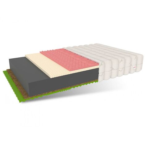 Matratze 80x200 Kaltschaummatratze 7 Zonen RELAX H3 H4 22 cm Latex Visco Kokos HR Schaum BAMBOO