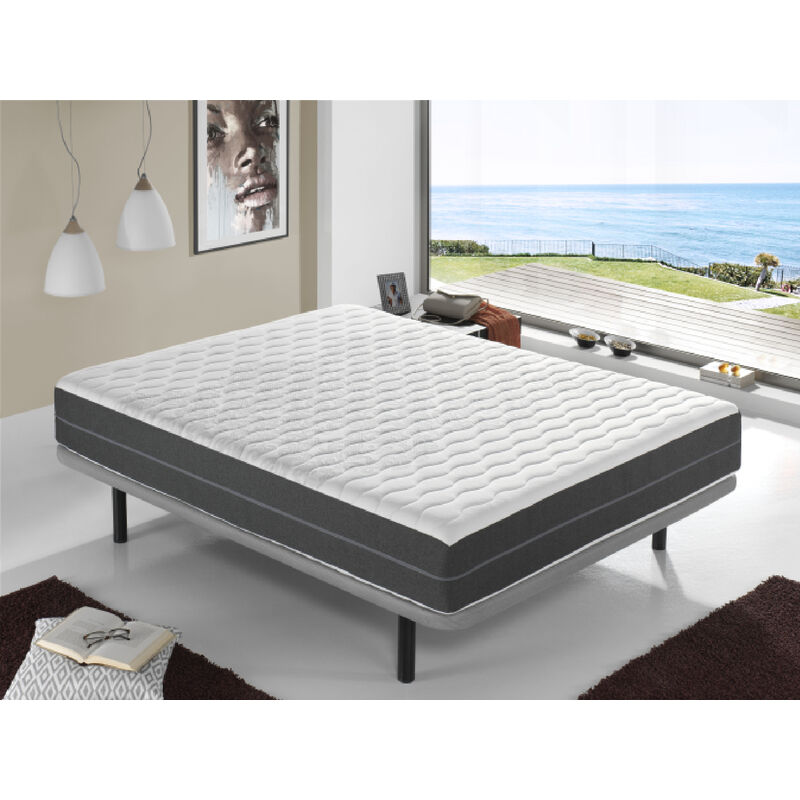 Matratze 180x200 AIRSYSTEM PALTINUN -H3- Hohe 25 cm - Atmungsaktiver, anti-milben und kuhler Kern. Abnehmbare Abdeckung - DORMALIT