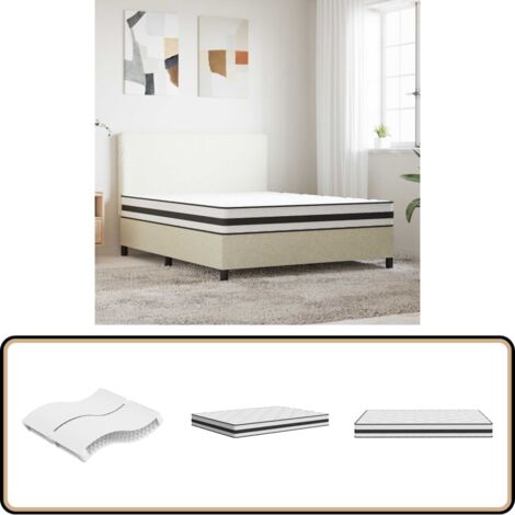 Matratze Bonnell-Federkern Mittel 160x200 cm - Bonnell-Matratze - Federkernmatratze - Matratze 160x200 - Doppelbettmatratze - Schlafsysteme
