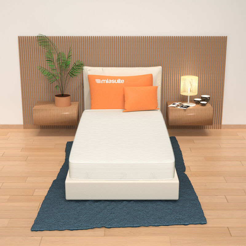 Miasuite - Matratze 80x180 fur kleines bett, Höhe 10 cm - Aloe Vera, Waterfoam, unverformbar Plus H10