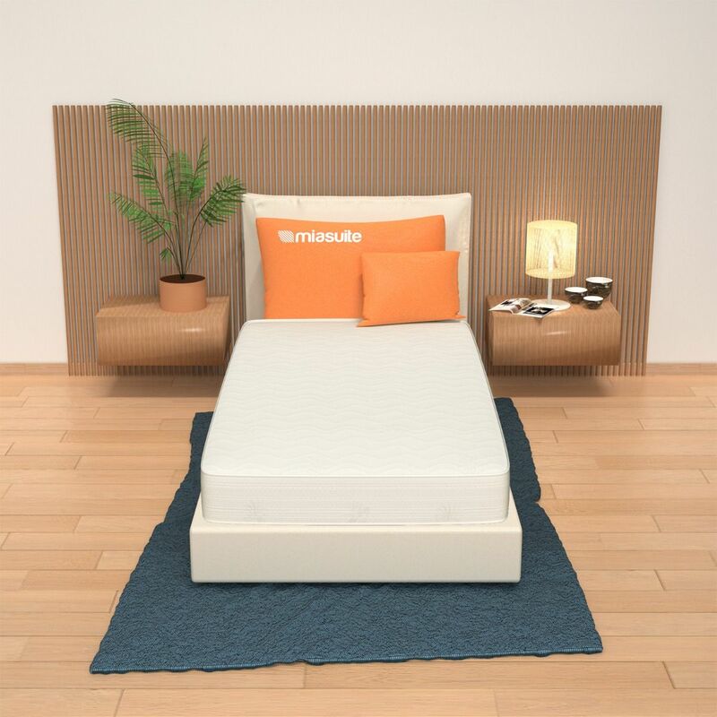 Miasuite - Matratze 70x160 fur kleines bett, Höhe 10 cm - Aloe Vera, Waterfoam, unverformbar Plus H10