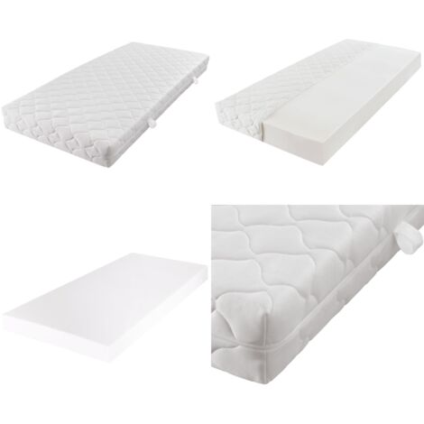 Matratze mit waschbarem Bezug 200×120×17 cm - Matratze - Schlafkomfort - Liegefläche 120x200 Cm - D30 Schaum - Waschbarer Bezug - Home & Living
