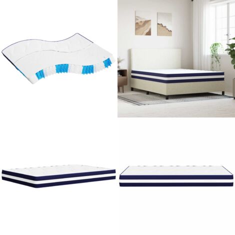 Matratze Taschenfederkern Mittelfest 160x200 cm - Taschenfederkernmatratze - Doppelbettmatratze - Matratze 160x200 - Weiche Matratze - Mittelfeste Matratze - Home & Living