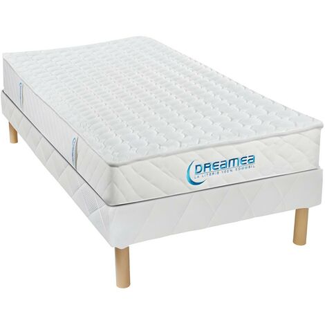 Matratzen-Bettgestell-Set Memory Schaum - 90 x 200 cm - ORTHOMEMORY von DREAMEA