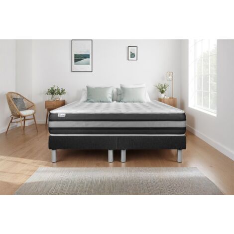 Matratzen- und Lattenrost-Set 2x80x200 cm - Vitalspring Zen