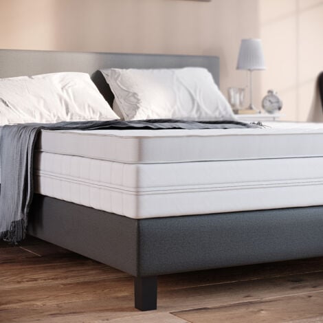 Matratzenschoner , Weiß, 160 x 200 cm Waschbar, Atmungsaktiv, Vitalispa